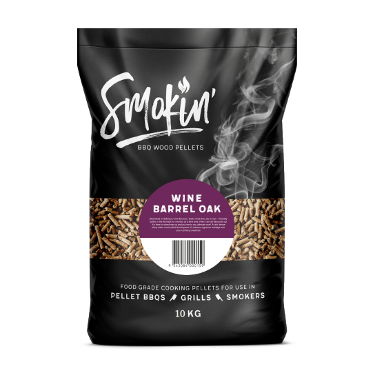 Smokin' Wine Barrel Oak BBQ Pellets 10kg